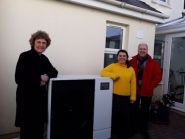 UK Government officials inspect Dr Ken Milne's air source heating