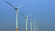wind turbines at sea