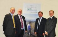 Left to right: Richard Lole Chief Executive Officer in DEFA, Chief Minister Howard Quayle MHK, DEFA Minister Geoffrey Boot and Peter Longworth Environmental Protection Officer